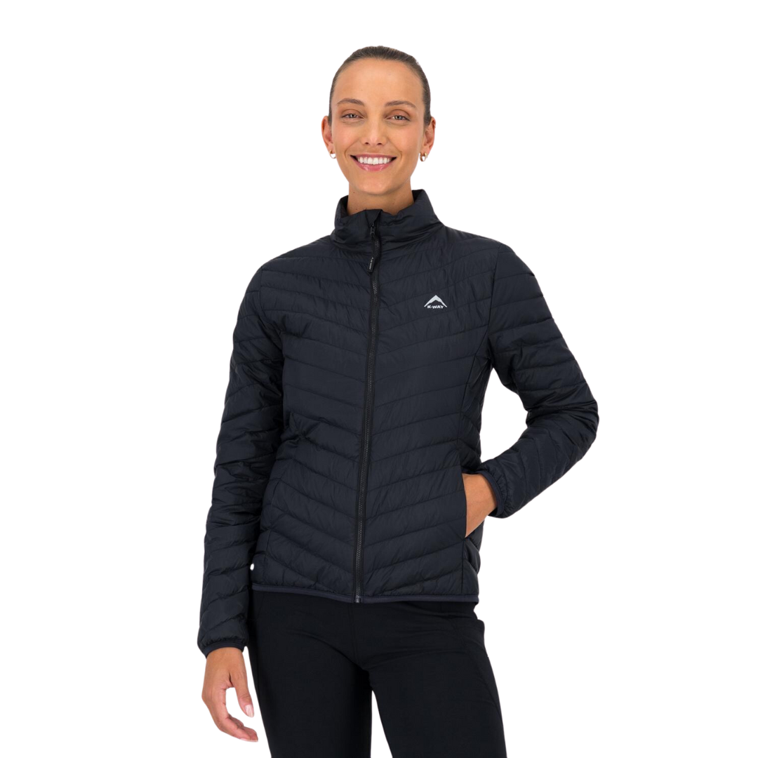 K WAY WOMEN S K LITE DOWN JACKET BLACK Style Wear