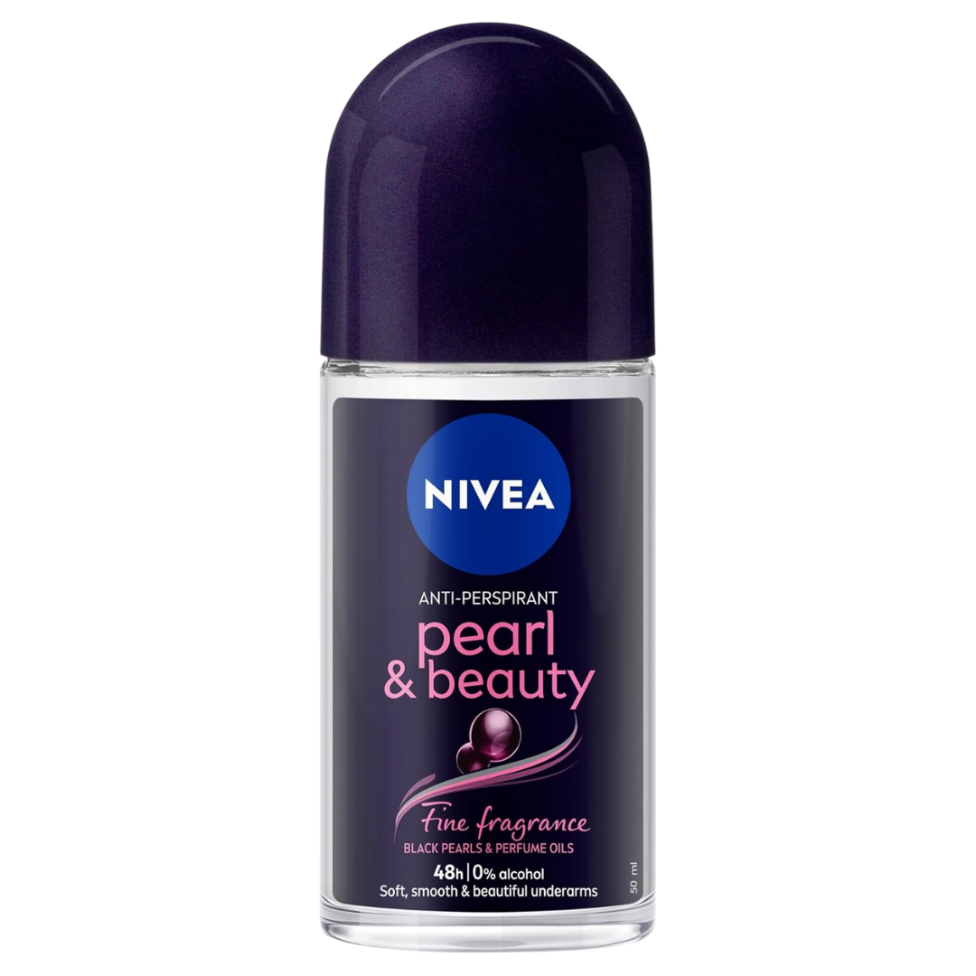 NIVEA Pearl & Beauty Black Pearl Anti-perspirant Roll-on Deodorant - 50ml