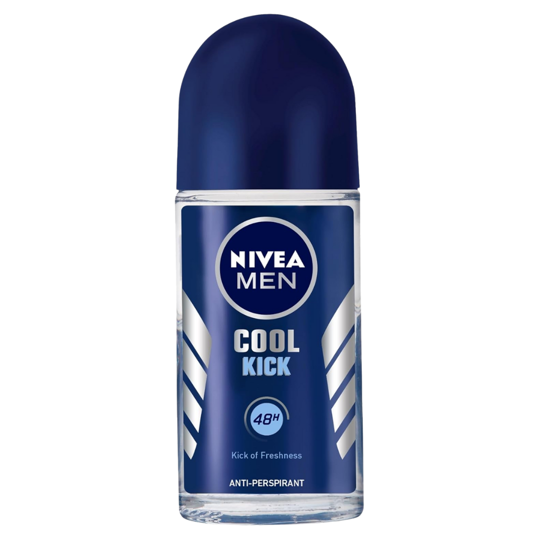NIVEA MEN Cool Kick Anti-perspirant Roll-On Deodorant - 50ml