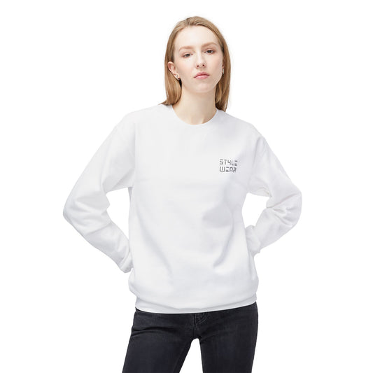 Style Wear Original White Crewneck Sweatshirt