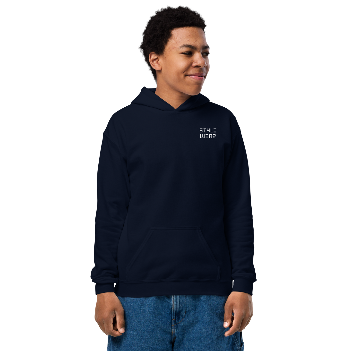 Style Wear Original Navy Blue Hoodie - Kids