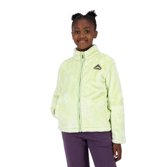 K-WAY YOUTH GIRLS’ SAVANNAH PLUSH FLEECE JACKET - LIME