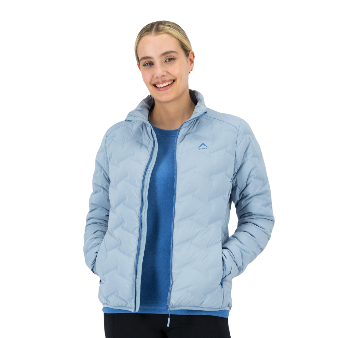 K-WAY WOMEN’S ADDO DOWN PUFFER JACKET - CLOUD BLUE