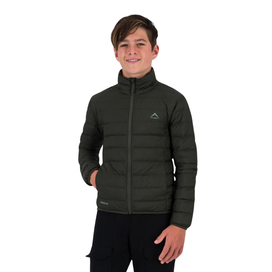 K-WAY K-LITE YOUTH DOWN JACKET - DARK OLIVE