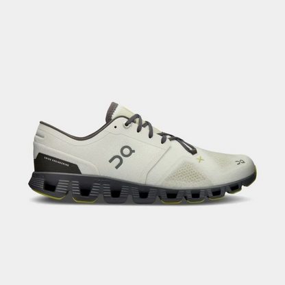 Mens On Running Cloud X 3.0 Grey/Yellow/Black Running Shoes