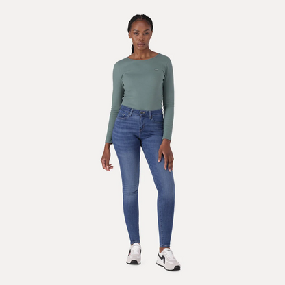 LEVI'S® CURVY SUPER SKINNY JEANS - MED INDIGO - WORN IN