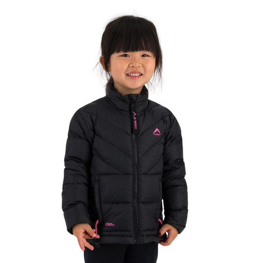 K-WAY KIDS PHOENIX DOWN PUFFER JACKET - BLACK