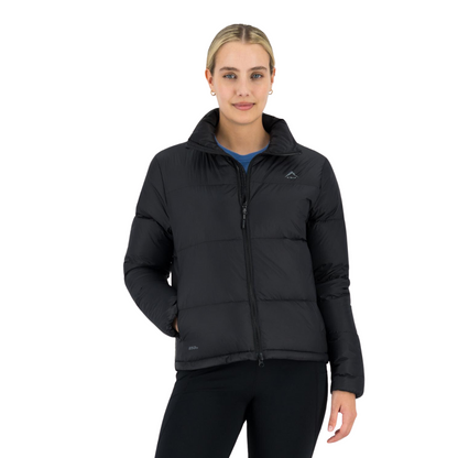 K-WAY WOMEN'S OLYMPUS WIDE CHANNEL DOWN JACKET - BLACK