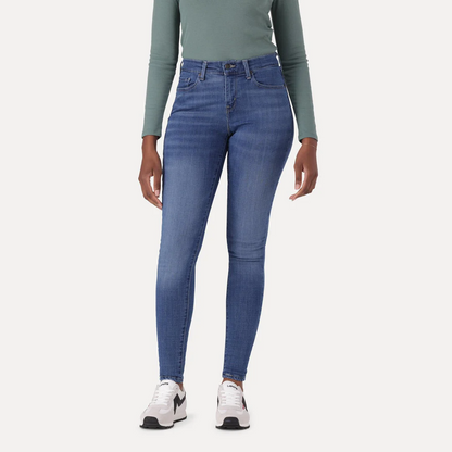 LEVI'S® CURVY SUPER SKINNY JEANS - MED INDIGO - WORN IN