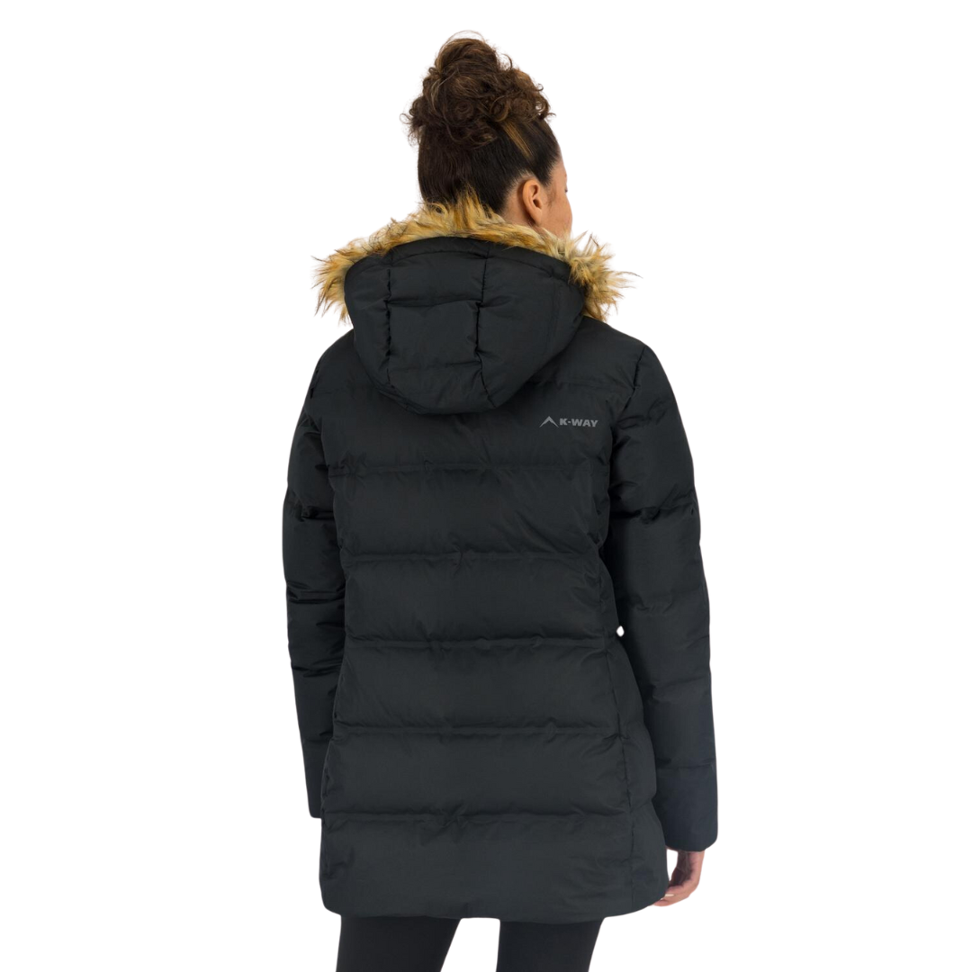 K-WAY WOMEN'S LASSEN DOWN JACKET - BLACK