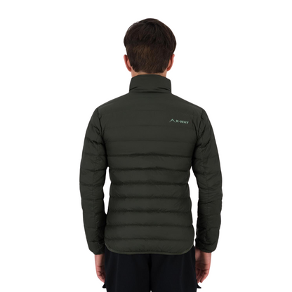 K-WAY K-LITE YOUTH DOWN JACKET - DARK OLIVE