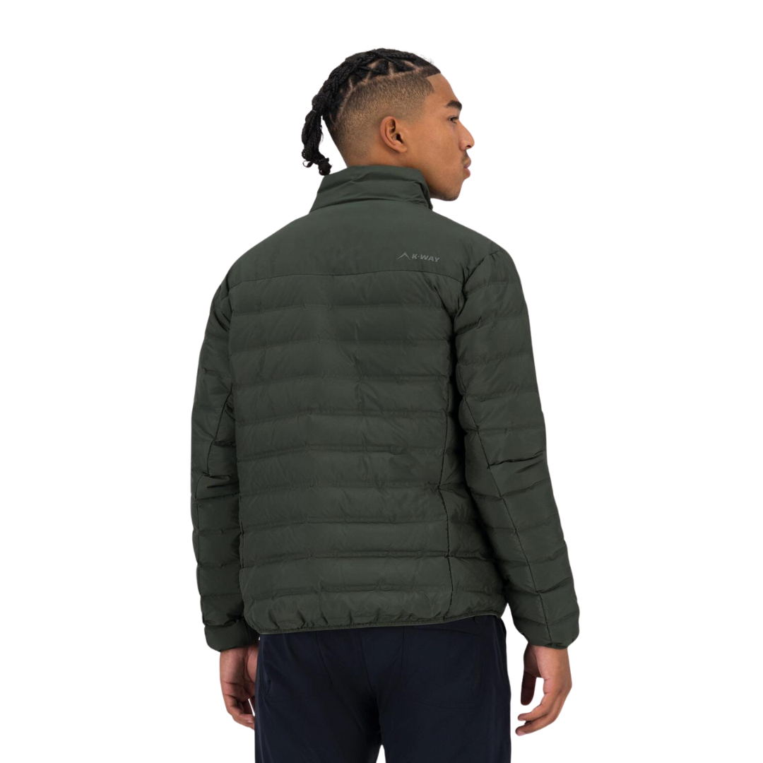 K-WAY MEN'S CREEK DOWN JACKET - DARK GREEN/DARK OLIVE