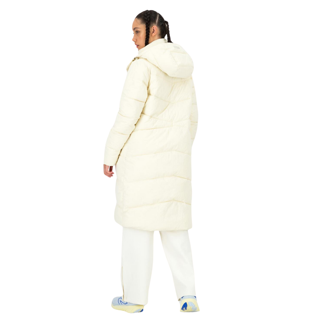 K-WAY WOMEN’S MMXXI SUPREME WIDE CHANNEL PUFFER COAT - MILK