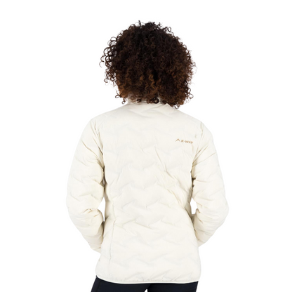 K-WAY WOMEN’S ADDO DOWN PUFFER JACKET - MILK