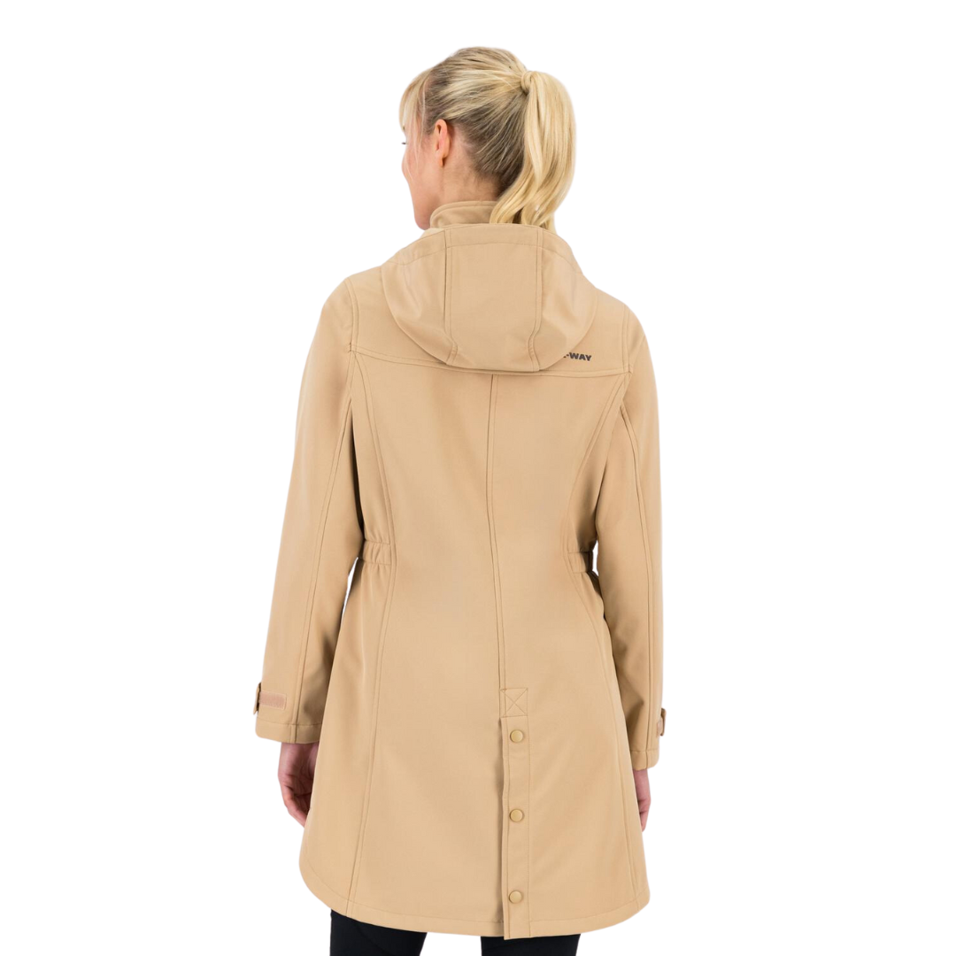 K-WAY WOMEN’S ACADIA SOFTSHELL COAT - CARMEL