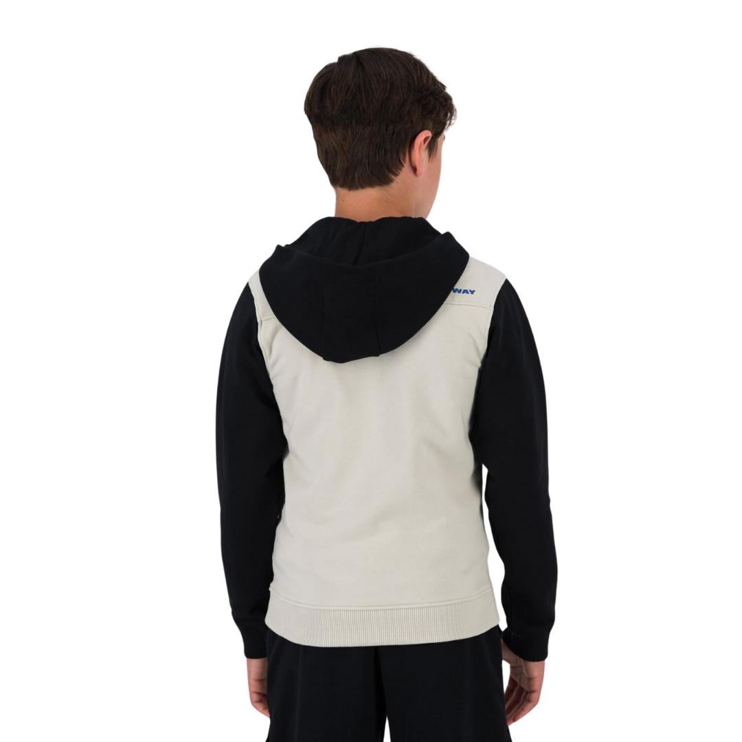 K-WAY YOUTH LYNX QUARTER ZIP HOODIE - BLACK