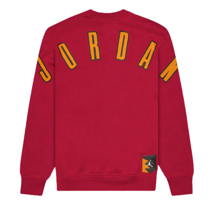 Jordan Flight MVP Wordmark Fleece Crew - Cardinal Red