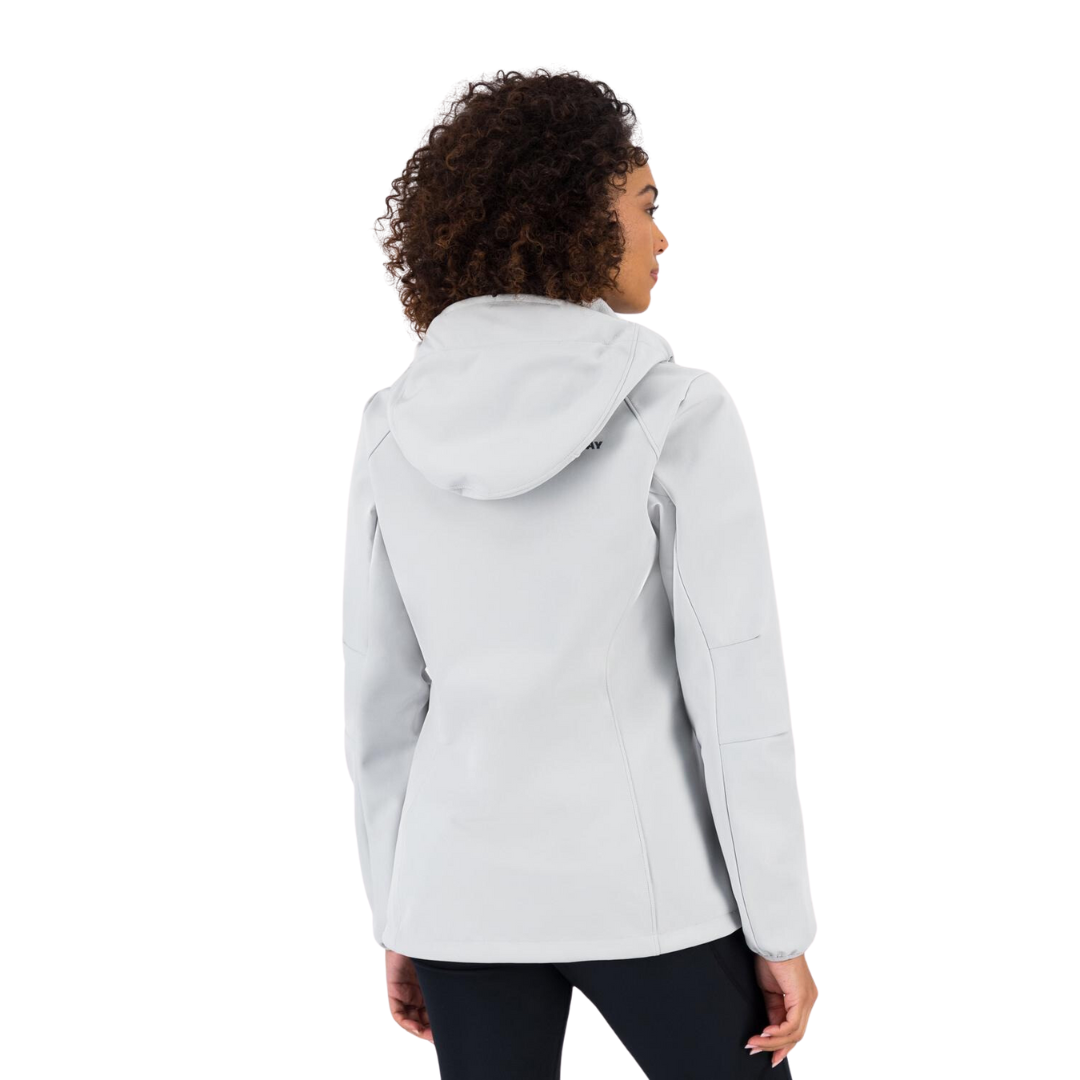 K-WAY WOMEN’S KAELO SOFTSHELL JACKET - SLIVER