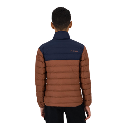 K-WAY K-LITE YOUTH DOWN JACKET - BROWN