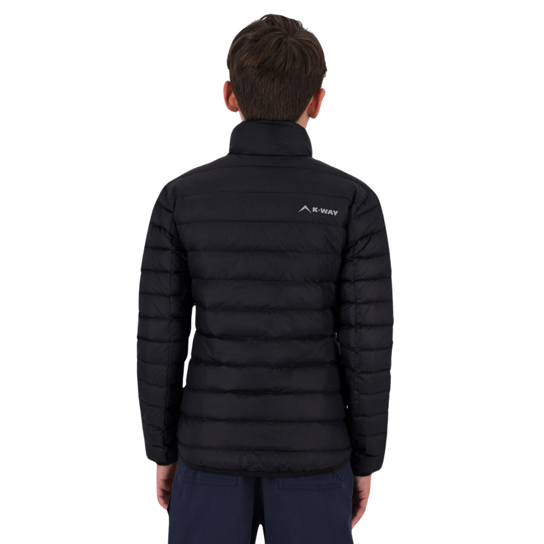 K-WAY K-LITE YOUTH DOWN JACKET - BLACK