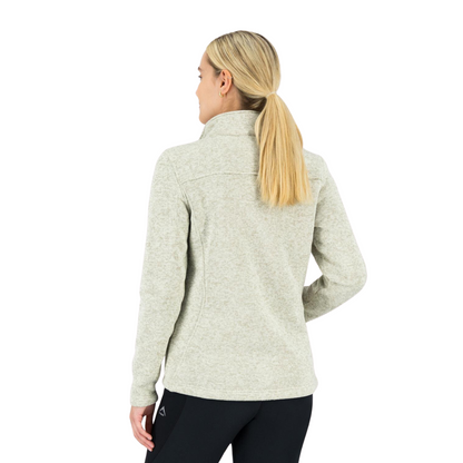 K-WAY WOMEN'S MELISSA KNITTED FLEECE JACKET - STONE