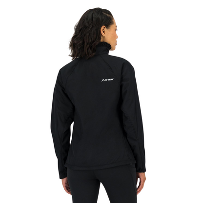 K-WAY WOMEN'S TIANNA ECO SOFTSHELL JACKET - BLACK