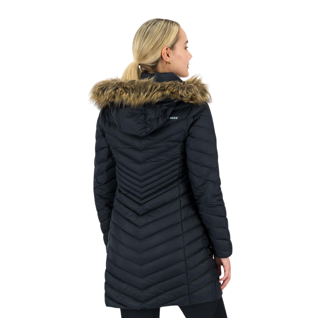 K-WAY WOMEN’S YALA DOWN PUFFER COAT - BLACK