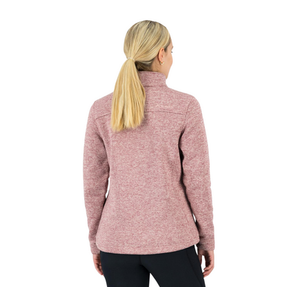 K-WAY WOMEN'S MELISSA KNITTED FLEECE JACKET - DUSTY PINK