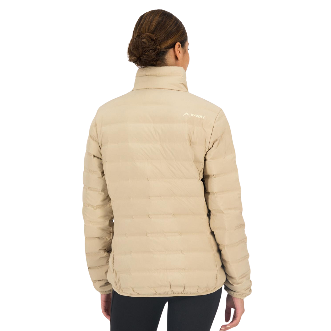 K-WAY WOMEN'S EMBER RE:DOWN JACKET - DRIFTWOOD