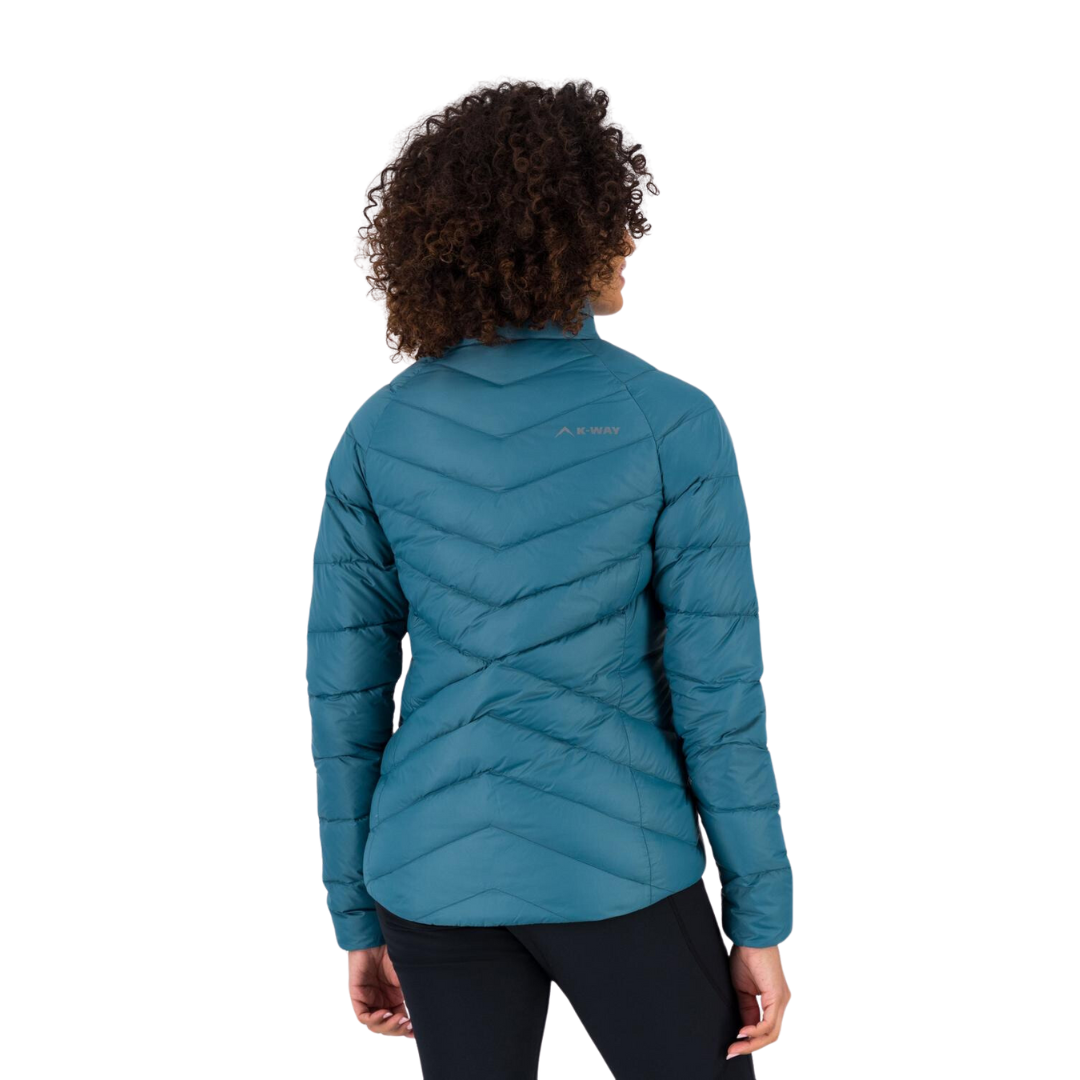 K-WAY WOMEN’S SKY DOWN PUFFER JACKET - TEAL