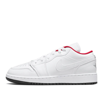 JORDAN 1 LOW WHITE GYM RED BLACK (GS)