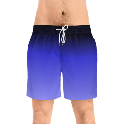 Blue Faded Men's Swimming Shorts