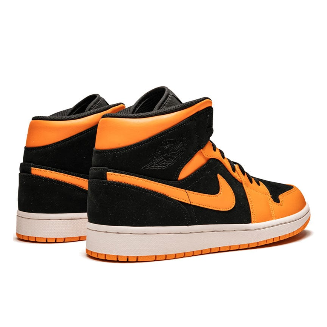 AIR JORDAN 1 MID BLACK ORANGE PEEL