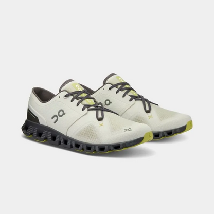 Mens On Running Cloud X 3.0 Grey/Yellow/Black Running Shoes