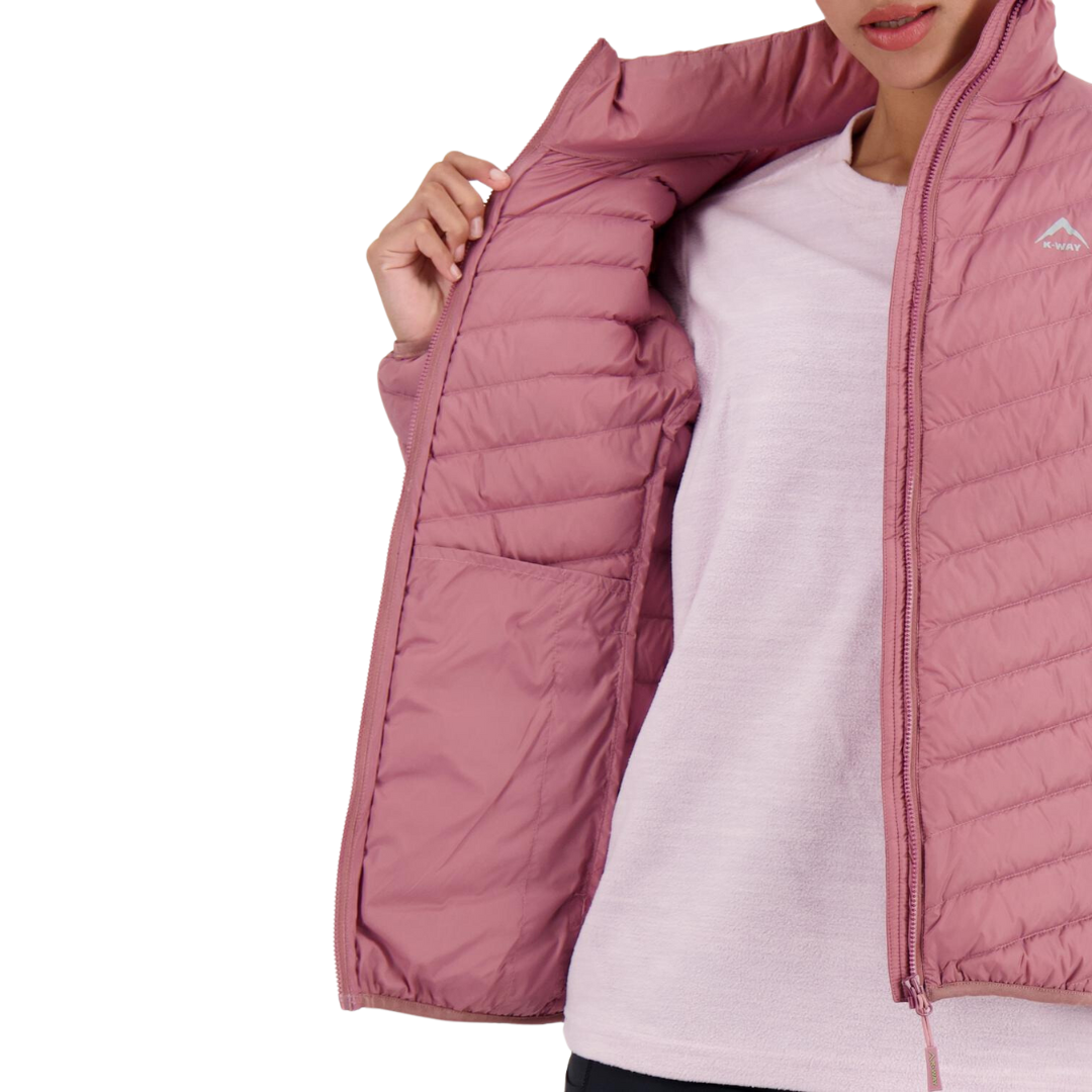 K-WAY WOMEN'S K-LITE DOWN JACKET - DUSTY PINK