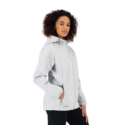 K-WAY WOMEN’S KAELO SOFTSHELL JACKET - SLIVER