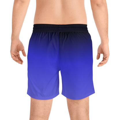 Blue Faded Men's Swimming Shorts