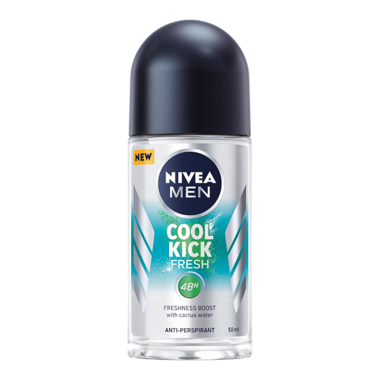 NIVEA MEN Cool Kick Fresh Anti-perspirant Roll-On Deodorant - 50ml
