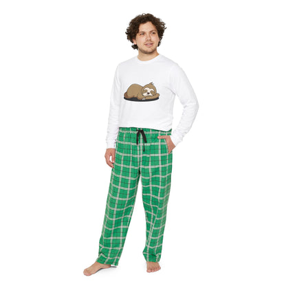 Men's Long Sleeve Pajama Set - Sloth