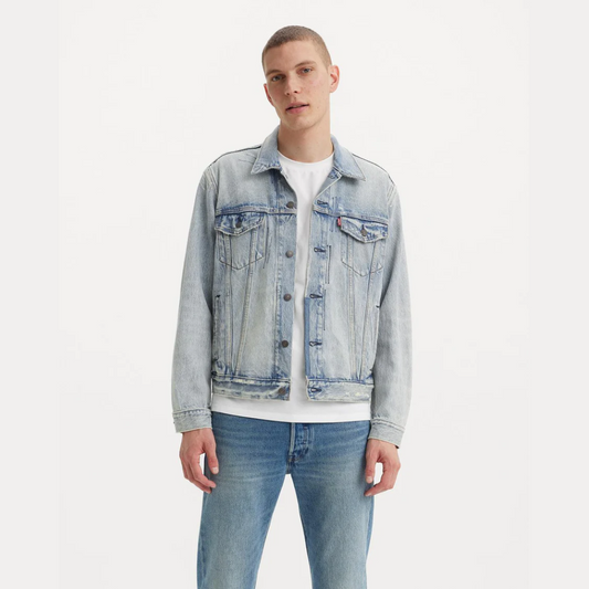 Levi's - TRUCKER JACKET - LIGHT INDIGO - WORN IN