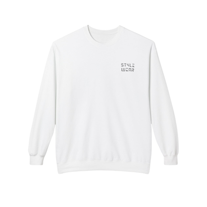 Style Wear Original White Crewneck Sweatshirt