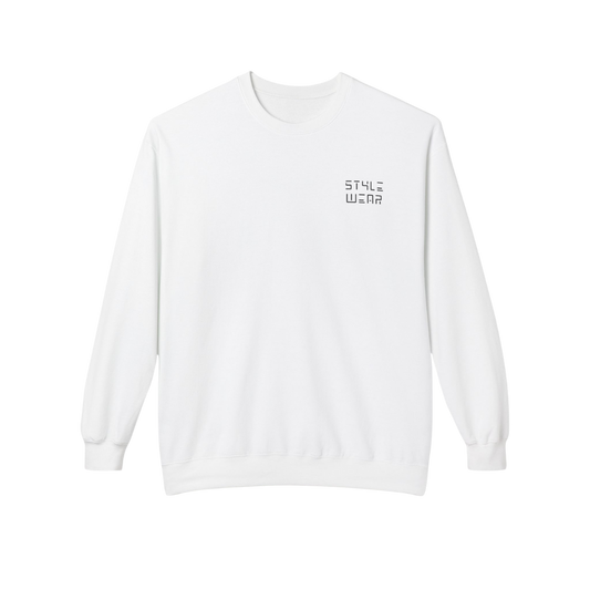 Style Wear Original White Crewneck Sweatshirt
