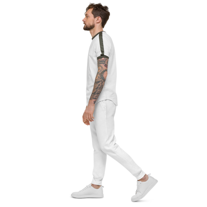 Men's White fleece sweatpants