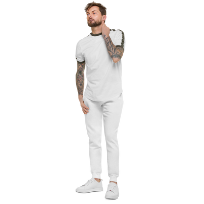 Men's White fleece sweatpants